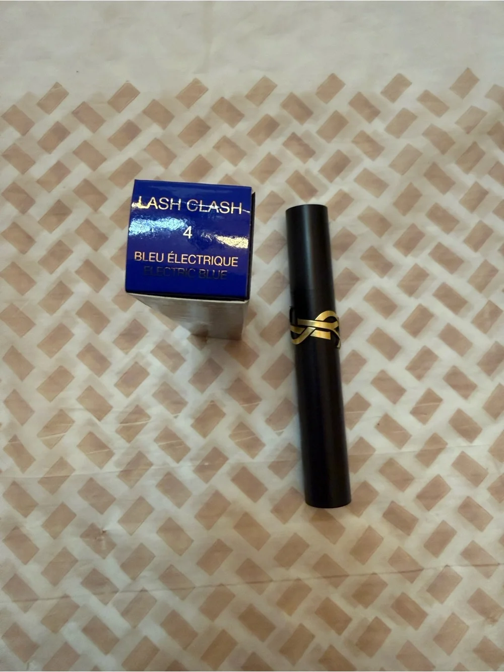Yves Saint Laurent Lash Clash Mascara — Electric Blue Packaging with Black Tube